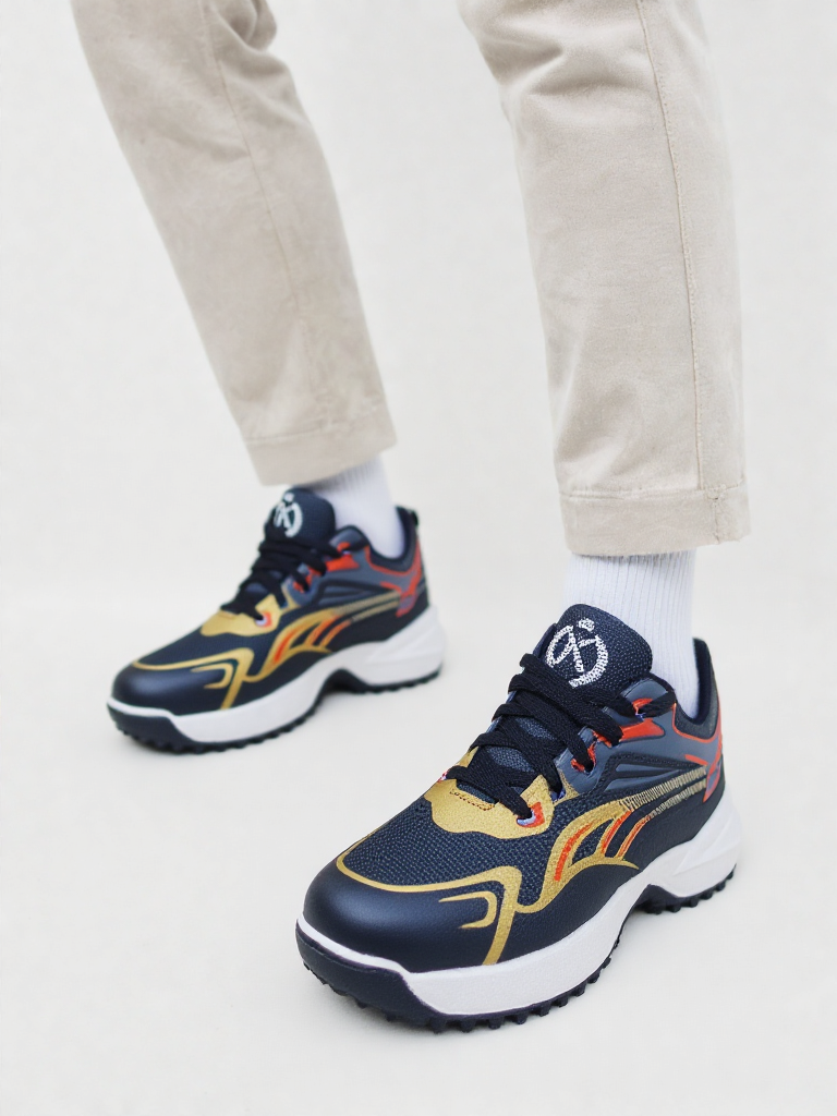 K Grippers Shoes (Black-Gold )