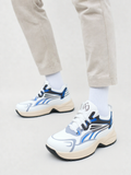 K Grippers Shoes (White-Blue )
