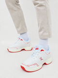 X-ONE POWER PLAY CRICKET GRIPPER SHOES- Red white