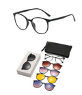 SIT TR90 Frame Magnetic Clip-On 6 in 1 Glasses for Unisex 9505T