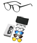 SIT TR90 Frame Magnetic Clip-On 6 in 1 Glasses for Unisex 2356T