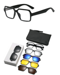 SIT TR90 Frame Magnetic Clip-On 6 in 1 Glasses for Unisex 2336T