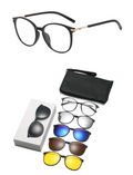 SIT TR90 Frame Magnetic Clip-On 6 in 1 Glasses for Unisex 2254T