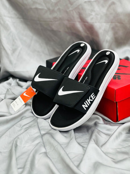 NIKE SLIDES BLACK -WHITE