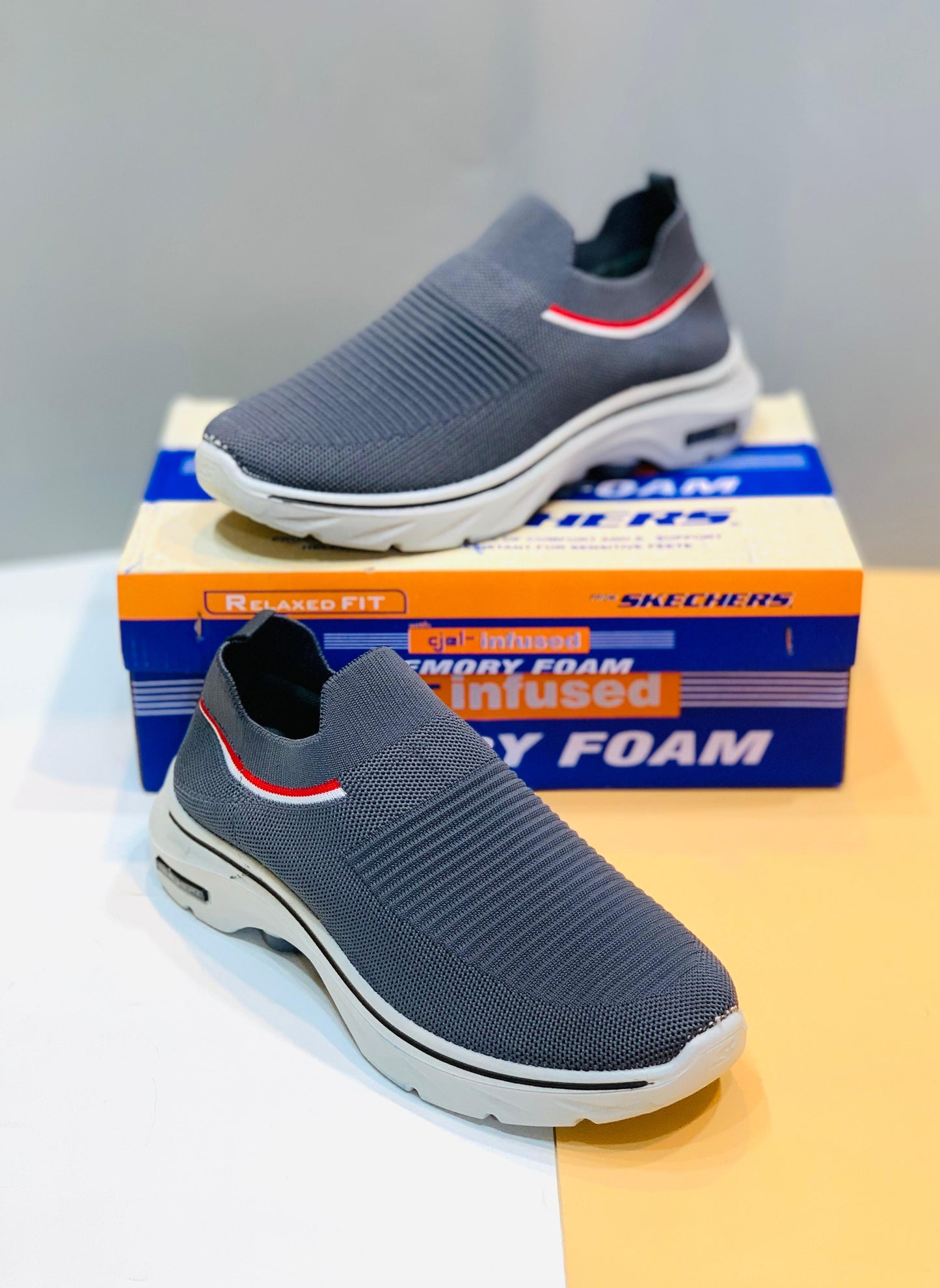 SKECHERS-GREY