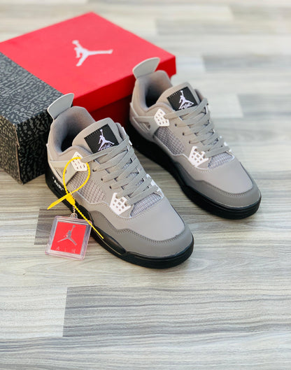 Air J 4 -GREY-BLACK