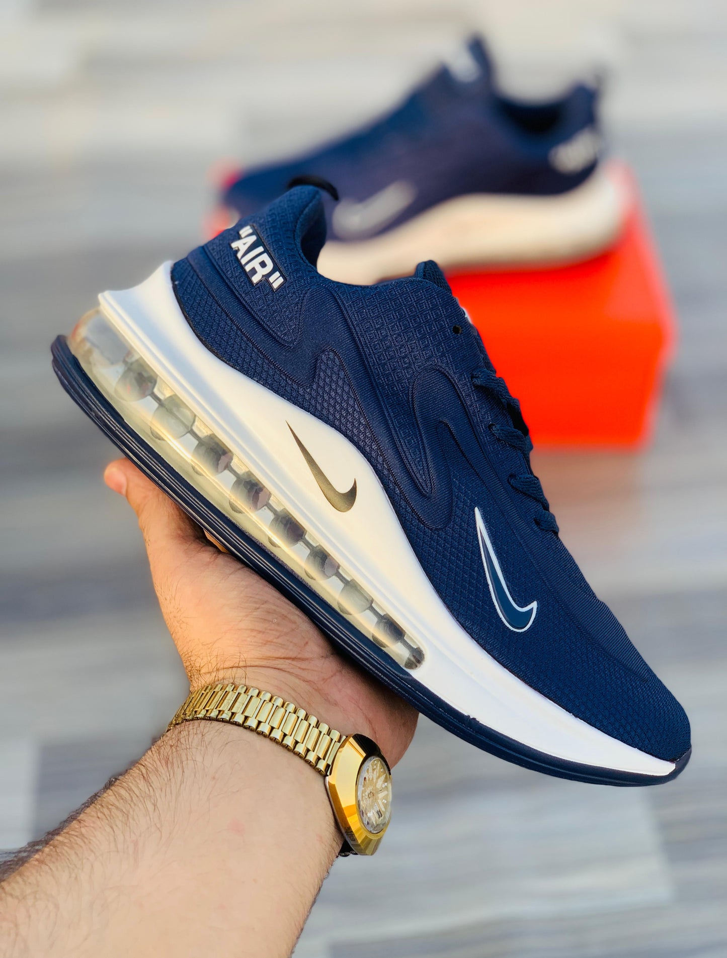 NIKE AIR MAX- BLUE-WHITE