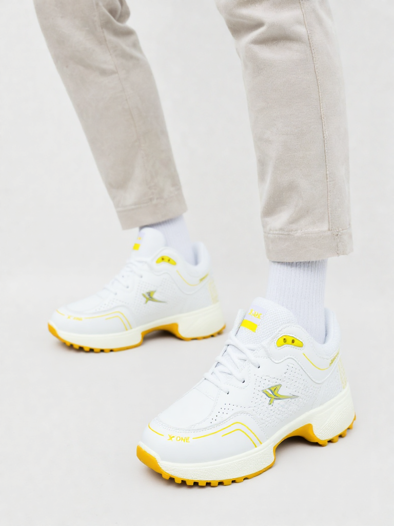 X -ONE GRIPPER SHOES-WHITE YELLOW -1004