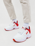 HZ WALK-Sports Grippers White-Red