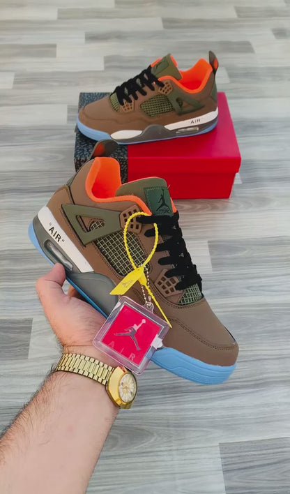 Air J 4 -BROWN-ORANGE